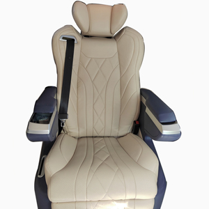 Nouveau siège de voiture pivotant réglable de luxe avec charge sans fil et ventilation chauffante pour fourgon VIP de luxe - Product Image 1