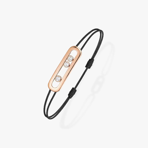 Bracelet Messikars en acier inoxydable réglable avec zircon dynamique plaqué or et breloque colorée porte-bonheur pour femme - Product Image 3