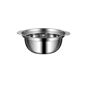 Stainless Steel Double Ear Cooking Basin Set 304 Multi Functional Kitchen Vegetable Washing Drain Soup Rice Basin - Product Image 1