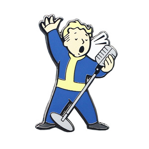 เข็มกลัดติดเสื้อแบบน่ารักสำหรับเด็กผู้ชาย <span class=keywords><strong>Fallout</strong></span> <span class=keywords><strong>4</strong></span> Vault Boy เข็มกลัดเคลือบโลหะ Burna Boy คอสเพลย์ เกมส์ บรอชติดกระเป๋าเป้ กางเกงยีนส์ - Product Image 5