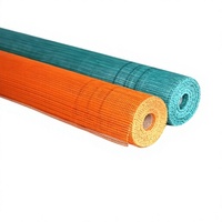 Tissu en maille couleur orange/vert sarcelle personnalisable pour la décoration intérieure/extérieure, application de mastic mural, chantier de construction