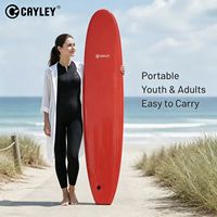 Planche de surf longboard portable et durable, sans gonflement, pour jeunes et adultes, idéale pour la plage, les eaux peu profondes et les sports nautiques en piscine