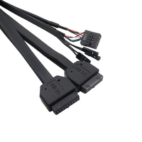 Adaptador de Cable para Panel Frontal de PC, Personalizable y Duradero, con Doble USB 2.0 + 4 Puertos USB 3.0, Conexión LED para Disco Duro, para Computadoras de Escritorio - En Stock