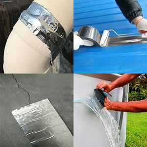 Ruban étanche butyle 5 cm X 5 M rouleau de large scellant auto-adhésif pour réparation de toit bords de revêtement de <span class=keywords><strong>piscine</strong></span> et fuites de tuyaux d'égout - Product Image 6