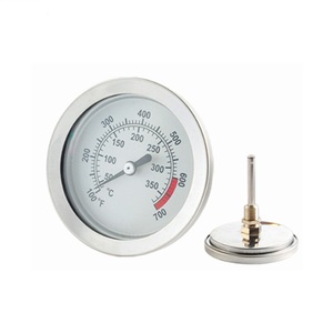 Thermomètre à <span class=keywords><strong>couvercle</strong></span> en acier inoxydable de remplacement Indicateur de chaleur pour gril <span class=keywords><strong>Barbecue</strong></span> Viande Cuisson Boeuf Porc Agneau Température domestique - Product Image 1