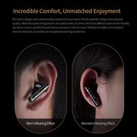 Écouteurs sans fil KZ Carol True Wireless 5.3 HiFi avec basses profondes, stéréo, suppression active du bruit hybride, écouteurs intra-auriculaires