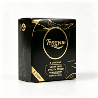 Boîte d'emballage de préservatifs écologiques personnalisée de la marque TY, fermeture magnétique, laminage mat, gaufrage artistique, boîte cadeau dorée de luxe pour hommes