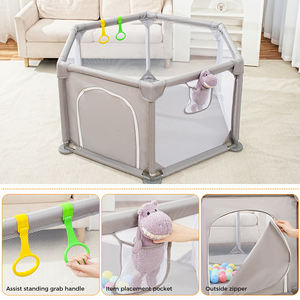 חם מוכר בד oxford באיכות גבוהה באיכות גבוהה לילדים בטיחות וחצר משחק תינוק מתקפל רך - Product Image 5