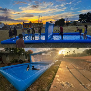 Jeu d'eau personnalisé terrain de volley-ball gonflable extérieur flottant piscine de filet de volley-ball gonflable de plage d'arrière-cour - Product Image 2