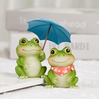 Vente directe d'usine : Grenouille en résine à gros yeux, mignonne et amusante, pour la décoration de jardin et de cour