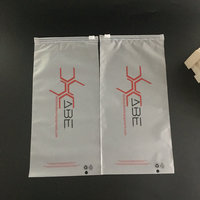 Nouveau design de sac à fermeture éclair givré pour emballage de chemises vêtements vêtements sous-vêtements chaussettes T-shirt sacs personnalisés à logo coulissant