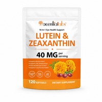 120 gélules molles sans OGM pour la santé oculaire des adultes, à base de lutéine et de zéaxanthine, capsules sans gluten, complément vitaminique