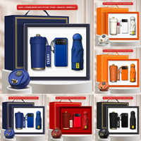 Coffret Cadeau Luxe : Batterie Externe 10000mAh, Mug 450ml, Parapluie Pliant 5 Volets, Logo Personnalisé pour Événements Corporatifs, Avantages Salariés, VIP