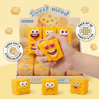 Blocs de construction en forme de fromage réalistes de haute qualité, en matériau TPR, pour un divertissement artisanal et un soulagement du stress.