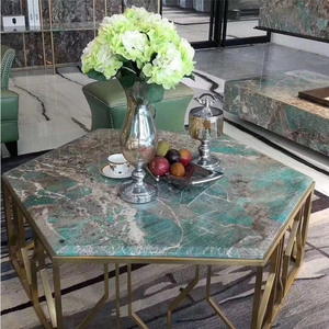 Nouvelle <span class=keywords><strong>dalle</strong></span> de comptoir en pierre de marbre Quartzite vert royal pour carrelage mural intérieur - Product Image 4