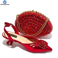 Ensemble de chaussures et de sacs italiens de luxe nigérians pour dames chaussures et sacs assortis pour femmes africaines