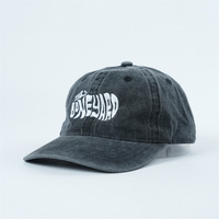 Gorra de Béisbol Vintage de 6 Paneles con Logotipo Personalizado al por Mayor, 100% Algodón Lavado, Estilo Dad Hat, Streetwear, Color Carbón Desgastado