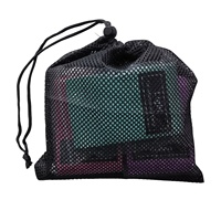 Bande de Résistance Élastique en Tissu Polyester Lourd Antidérapant pour Entraînement Fitness, Squat, Yoga et Exercices des Fessiers – Anneau de Yoga Tricoté Type Theraband