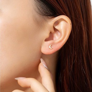 Feiner Schmuck Hypoallergene 18k Vergoldete 925 Sterling Silber Opal-Ohrringe mit Diamanten Besetzt <span class=keywords><strong>Monn</strong></span> Ohrstecker für Damen - Product Image 4