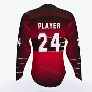 100% poliéster oem venta al por mayor de encargo jersey de hockey sobre hielo - Product Image 1