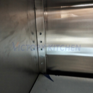 Armoire de cuisine en acier inoxydable Victory Kitchen avec porte coulissante, réglage de la hauteur, trou pour déchets, équipement de boulangerie, utilisation en restaurant, modèle - Product Image 6