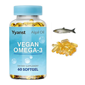 Capsules d'huile d'algues oméga-3 pour adultes OEM/ODM pour le soutien immunitaire et la santé des cheveux, certifiées végétaliennes, naturelles - Product Image 1