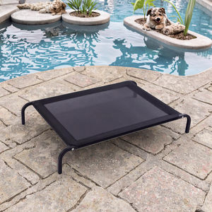 Cama de enfriamiento portátil de lujo para perros grandes Diseño de malla transpirable para interiores/exteriores con marco a prueba de masticación para invierno - Product Image 2