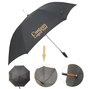 Promoción Paraguas recto personalizado de una sola capa a prueba de viento para sol y lluvia Perfecto como regalo de negocios o Paraguas personales - Product Image 6