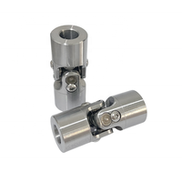 Joint universel simple en acier, roulement à aiguilles usiné CNC de précision pour transmission de puissance