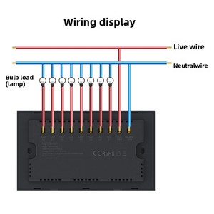 Sixwgh 8-Gang anh ZigBee thông minh chuyển đổi ABS 10A Wifi Kép Hub yêu cầu hoạt động <span class=keywords><strong>Alexa</strong></span>/Google Home/tuya cho khách sạn/Thương mại xây dựng - Product Image 6