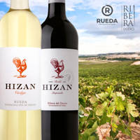 Vin blanc HIZAN VERDEJO D.O. fabriqué en Espagne Rueda Fabriqué à partir de raisins Verdejo 750ml Vin 100% raisin Verdejo