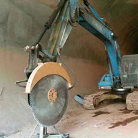 YS-05SS lame de scie fonction de fonctionnement bidirectionnel travaux routiers béton roche coupe scie pelle pour pelle