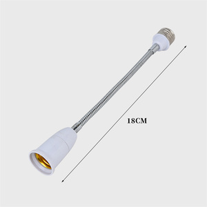 Bombilla de luz nocturna, soporte de lámpara de escritorio Flexible de 360 grados, Base E27, <span class=keywords><strong>enchufe</strong></span> de luz, <span class=keywords><strong>Cable</strong></span> <span class=keywords><strong>con</strong></span> Clip de cuello de cisne <span class=keywords><strong>con</strong></span> <span class=keywords><strong>enchufe</strong></span> de interruptor de encendido <span class=keywords><strong>y</strong></span> apagado - Product Image 6