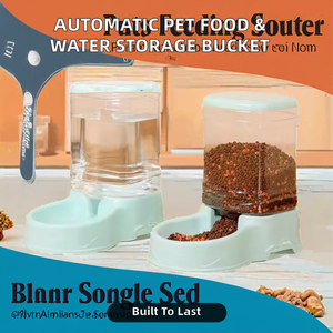 Recipiente de Plástico Redondeado, Automático, Impermeable, de Alta Calidad, Duradero y Lujoso para Almacenamiento de Agua y Comida para Perros y Gatos, Uso en Interiores - Product Image 2
