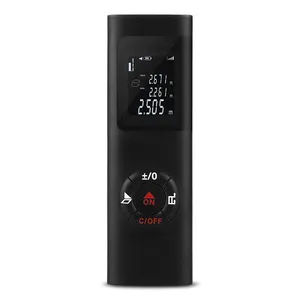 เครื่องวัดระยะเลเซอร์แสงสีแดงขนาดเล็กพิเศษ 40 ม. วัสดุ ABS ชาร์จผ่าน USB-C รับทำโลโก้ตามสั่งเพื่อการส่งเสริมการขาย - Product Image 2