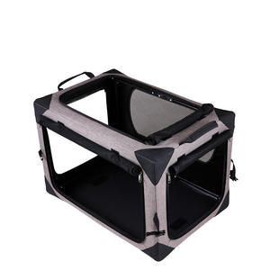 Sıcak satış taşınabilir colapstainless paslanmaz köpek kafesi katlanabilir küçük boy kapalı kedi köpek köpekler kediler için evcil hayvan kafesi - Product Image 5