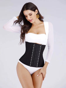 Fagas para Mujer colombiano 12 huesos de acero látex cintura entrenador Para Mujer reloj de arena cuerpo Shaper Sauna sudor cintura para bajar de peso - Product Image 4