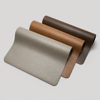 Tapis de yoga en caoutchouc naturel PU de qualité supérieure, personnalisé avec logo gravé au laser, ovale, arqué, couleur sable, nude, chocolat, café