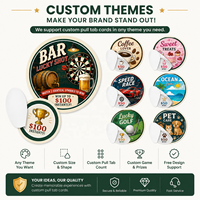 Boletos de Descarga Personalizados a Todo Color con Diseño Circular de Barra y Patrones Temáticos, Impresión de Una Ventana, Fabricante de Tarjetas con Pestaña Desprendible