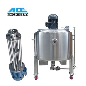 Homogénéisateur émulsifiant sous vide en acier inoxydable 50-1000L, chauffage électrique, écran tactile PLC stable, broyeur haute productivité, moteur - Product Image 5