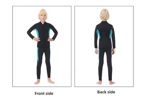 थोक 3 मिमी मोटे बच्चे नियोप्रोन स्प्लिट प्रकार आर्द्रसूट कस्टम प्रिंट पैटर्न गर्म डाइविंग और तैराकी सर्फिंग सूट - Product Image 5