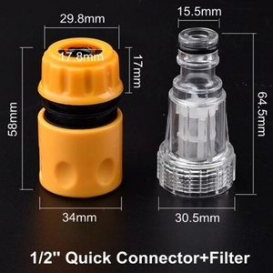 Car Washing Machine Water Filter Adapter 3/4" <b>Pressure</b> Washer Water Filter Hose Quick Connector Fitting - Product Image 2
