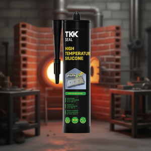 Scellant en silicone haute température Tkk 300 ml noir pour usage réfractaire - Product Image 2