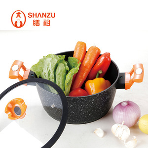 Shan Zu Black Crystal <b>Soup</b> <b>Pot</b> 22cm Double-Handled Glass Lid Induction Compatible Five-Layer Bottom - Product Image 2