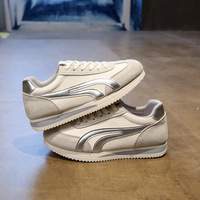 Chaussures à plateforme vintage à lacets de couleur unie pour femme, été 2026, respirantes, légères, antidérapantes, nouvelle mode
