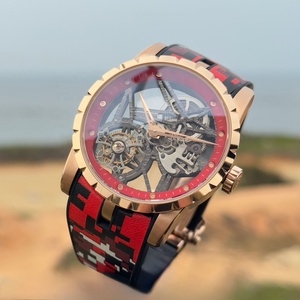 Nouvelle Montre Mécanique Automatique pour Homme 2026, Tourbillon Coloré Tendance 42mm, Haute Qualité, Creuse, Loisirs et Sport - Product Image 4