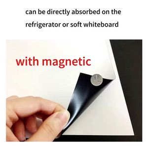 OEM Custom <b>A4</b> Rectangle Art Paper Magnets, Self-Adhesive PVC Logo Stickers, Great for Various Events - Product Image 2