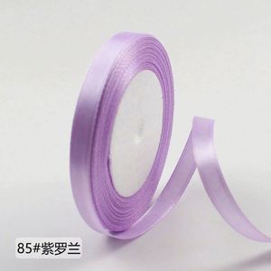 Rubans imprimés en polyester K457, simple face, 1 cm, pour artisanat, nœuds faits main, emballage cadeau, fête, mariage, couleur unie, décoration - Product Image 4