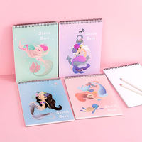 Cuaderno de Dibujo A4 con Espiral Superior, Diseño de Alpaca, Papel en Blanco para Dibujar, para Niños, Estudiantes, Arte