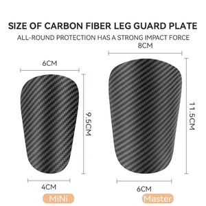 Oferta Caliente: Mini <span class=keywords><strong>Espinilleras</strong></span> <span class=keywords><strong>de</strong></span> Fútbol para Niños con Patrón <span class=keywords><strong>de</strong></span> Fibra <span class=keywords><strong>de</strong></span> Carbono, Inserto Delgado - Product Image 4